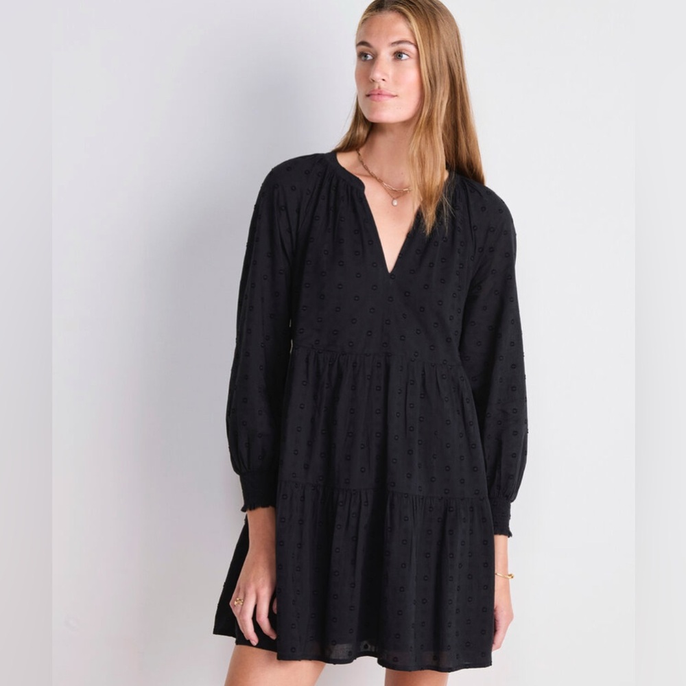 Vineyard Vines Scalloped Tiered Mini Dress
